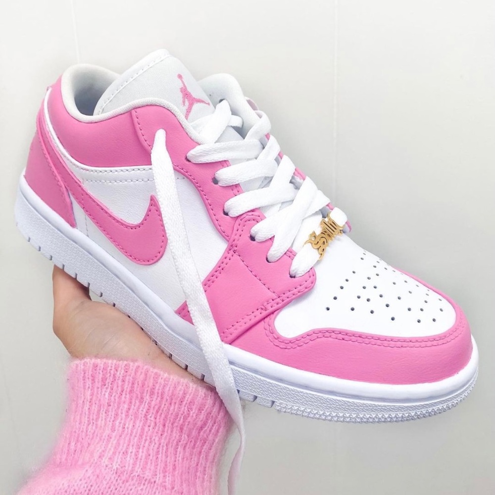⚡️Custom Hot Pink Air Jordan 1 Lows⚡️